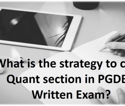 Strategy for PGDBA Exam