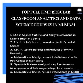 Top full time regular classrom analytics courses in Mumbai