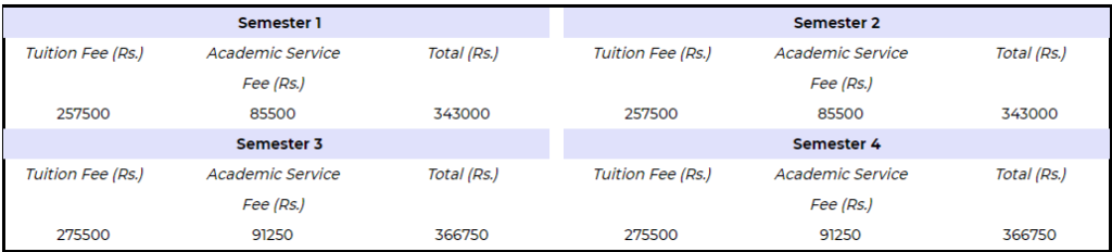 MBA (Business Analytics) by UPES: Fee Structure